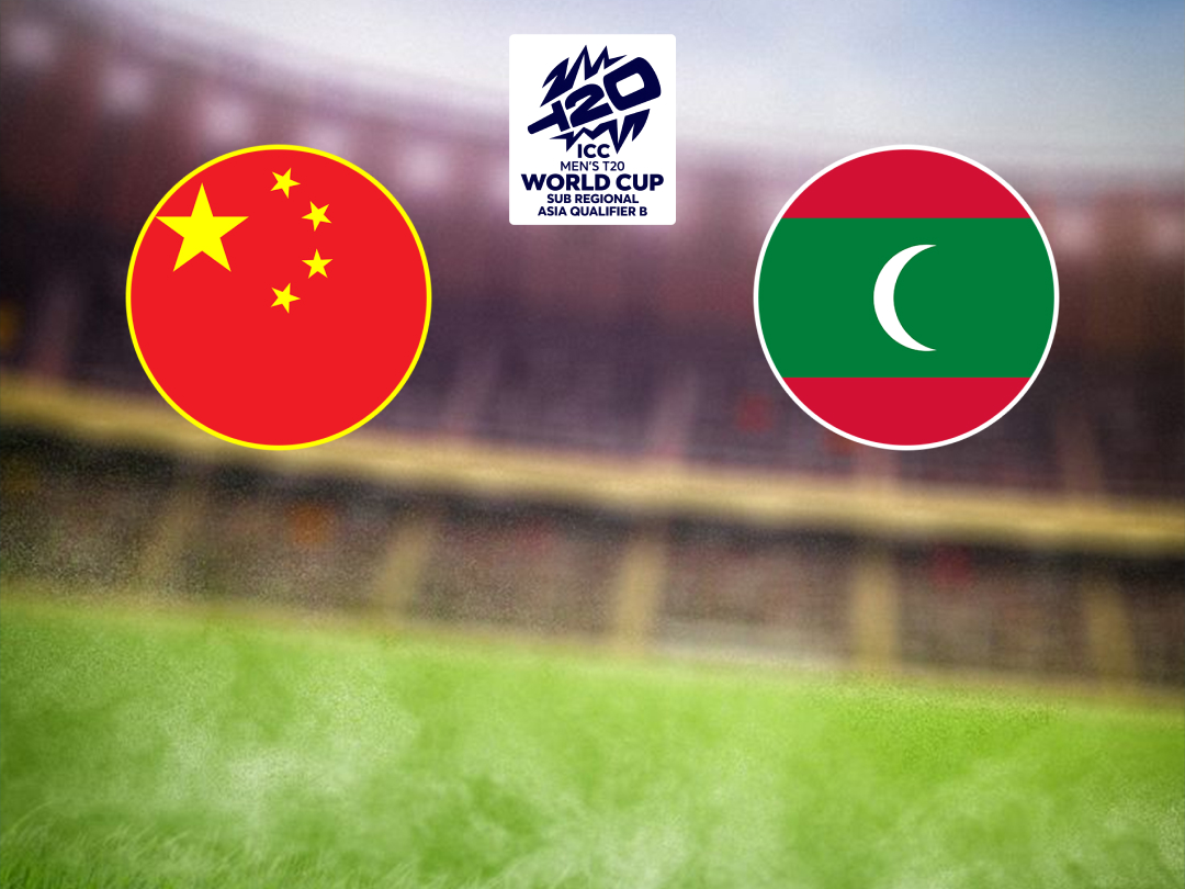 Match 1 of icc men's t20 wc asia sub-regional qualifier b, 2026: china vs maldives banner