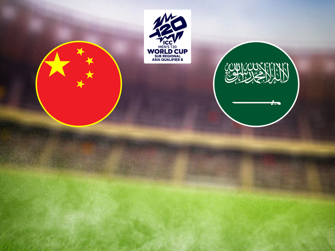 Match 12 of icc men's t20 wc asia sub-regional qualifier b, 2026: china vs saudi arabia banner