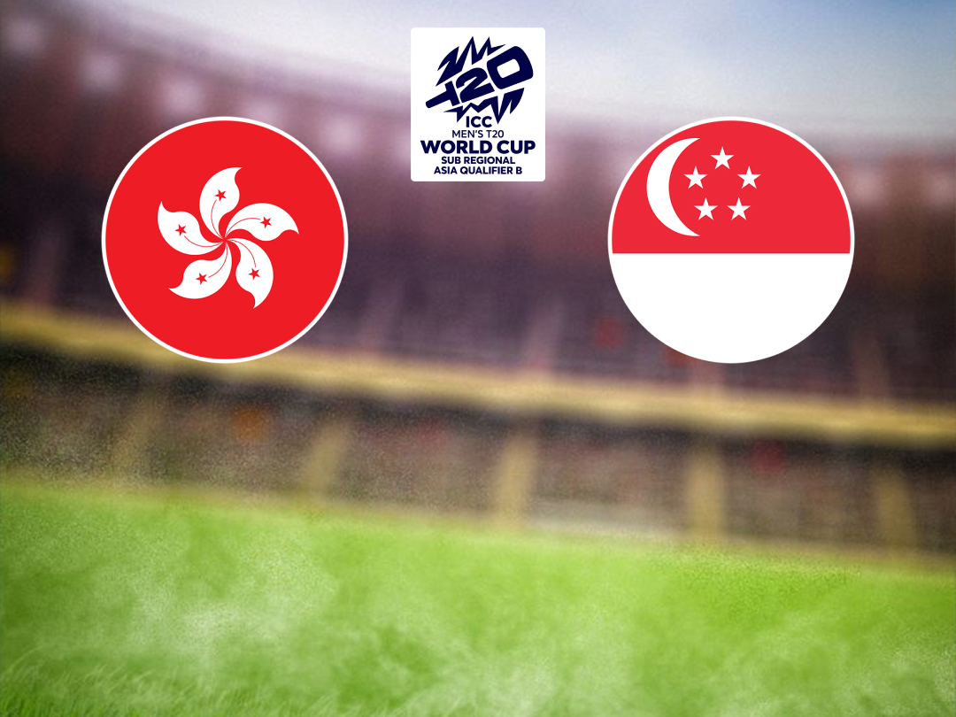 Match 14 of icc men's t20 wc asia sub-regional qualifier b, 2026: hong kong, china vs singapore banner