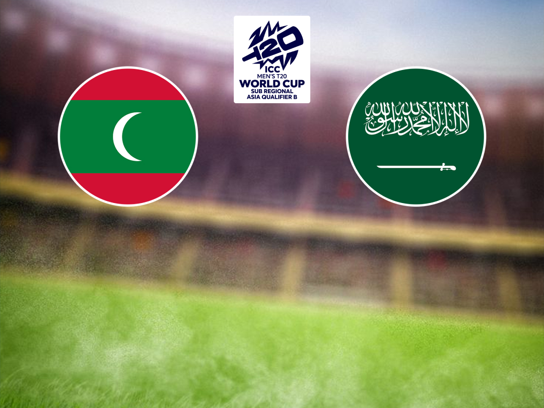 Match 15 of icc men's t20 wc asia sub-regional qualifier b, 2026: maldives vs saudi arabia banner