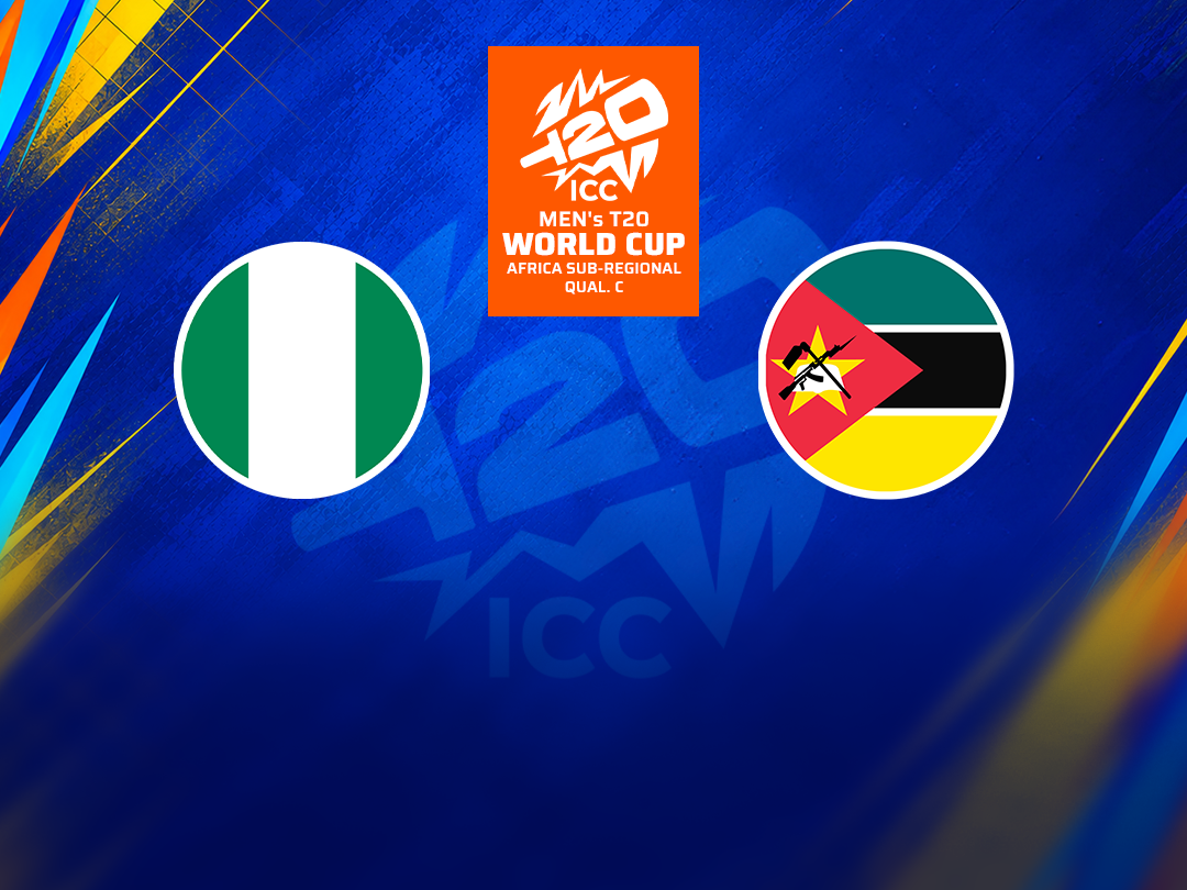 Match 7 of icc men's t20 wc africa sub-regional qualifier c, 2026: nigeria vs mozambique banner