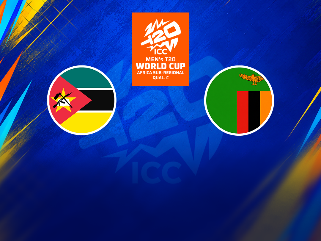 Match 14 of icc men's t20 wc africa sub-regional qualifier c, 2026: mozambique vs zambia banner