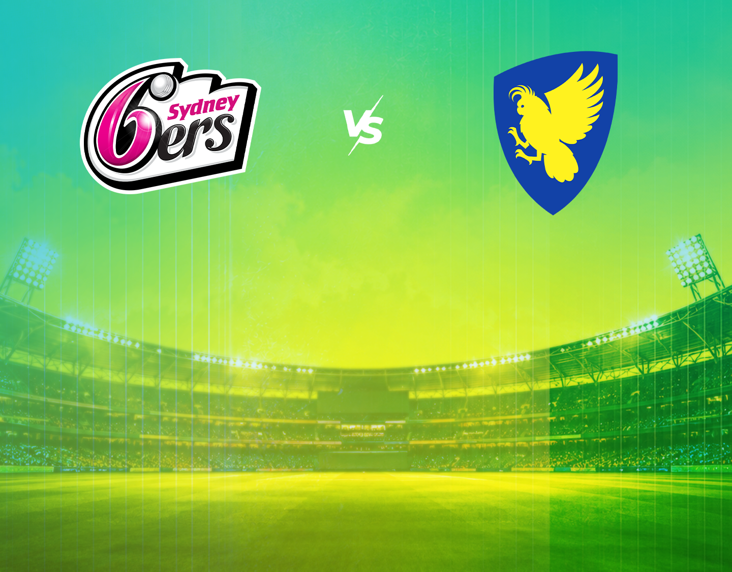Match 5 of t20 spring challenge, 2026: sydney sixers women vs act meteors banner