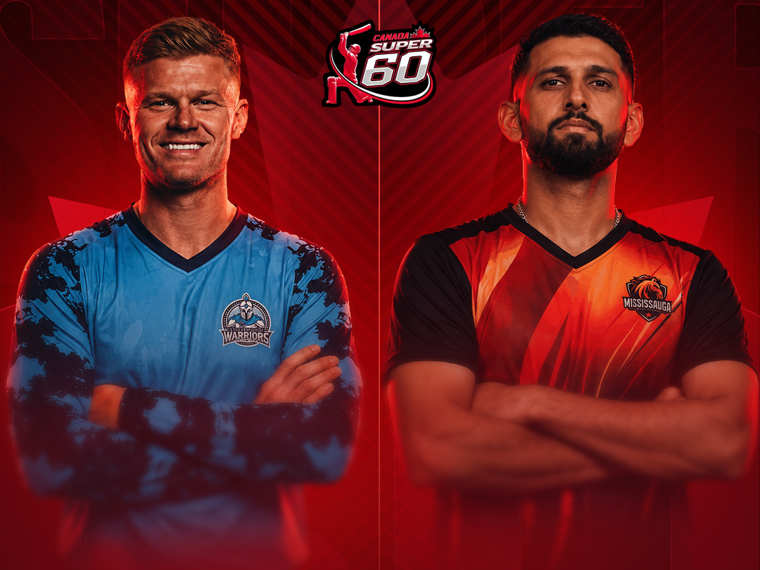 Match 6 of canada super 60, 2026: white rock warriors vs mississauga masters banner