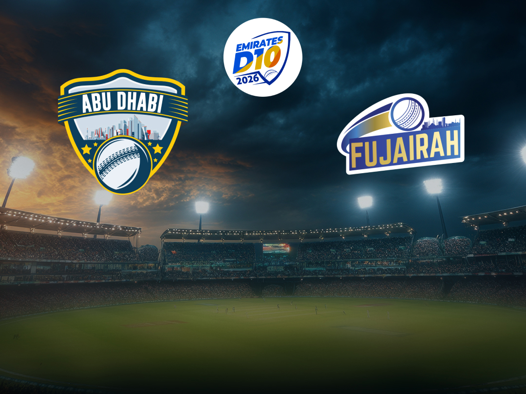 Match 33 of emirates d10, 2026: abu dhabi vs fujairah banner
