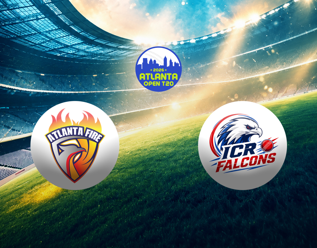 Match 12 of atlanta open t20 2026: atlanta fire vs icr falcons banner
