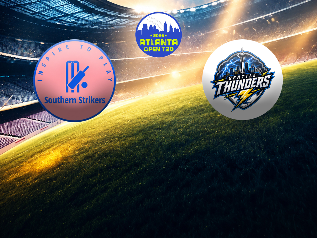 Match 1 of atlanta open women's t20 2026: southern strikers women vs seattle thunders women banner