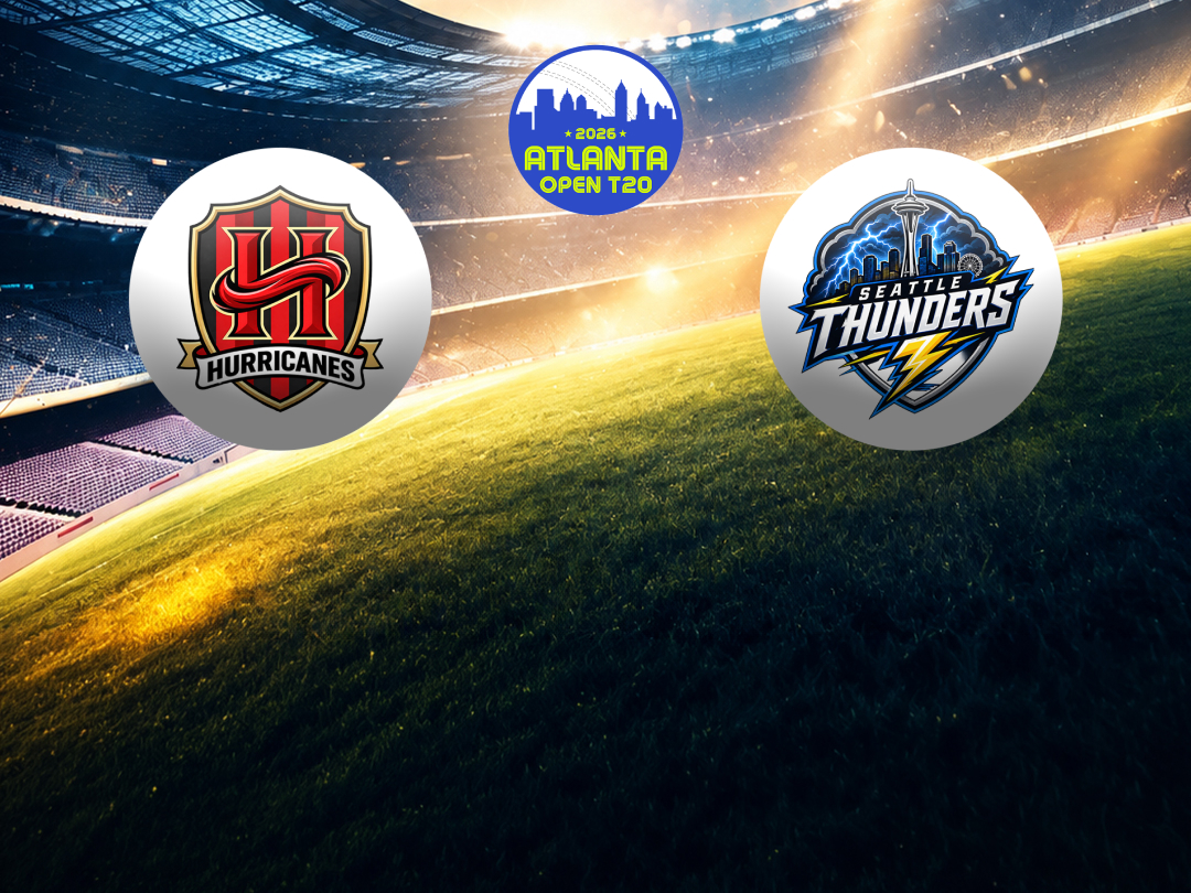 Match 5 of atlanta open women's t20 2026: hurricanes women vs seattle thunders women banner