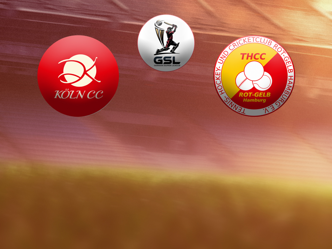 Match 7 of gsl championship 2026: koln cc vs thcc rot-gelb hamburg banner