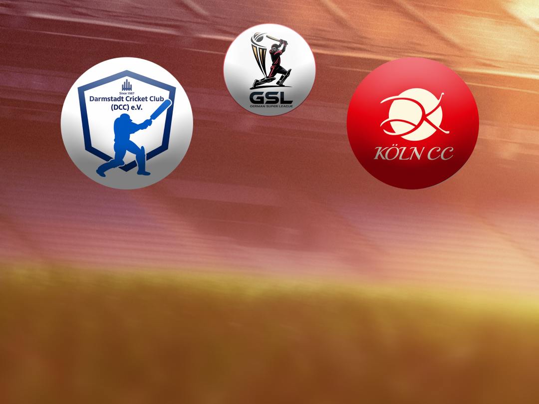 Match 17 of gsl championship 2026: darmstadt cc vs koln cc banner