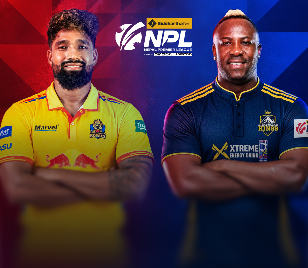 Match 8 of nepal premier league season 3, 2026: sudurpaschim royals vs biratnagar kings banner