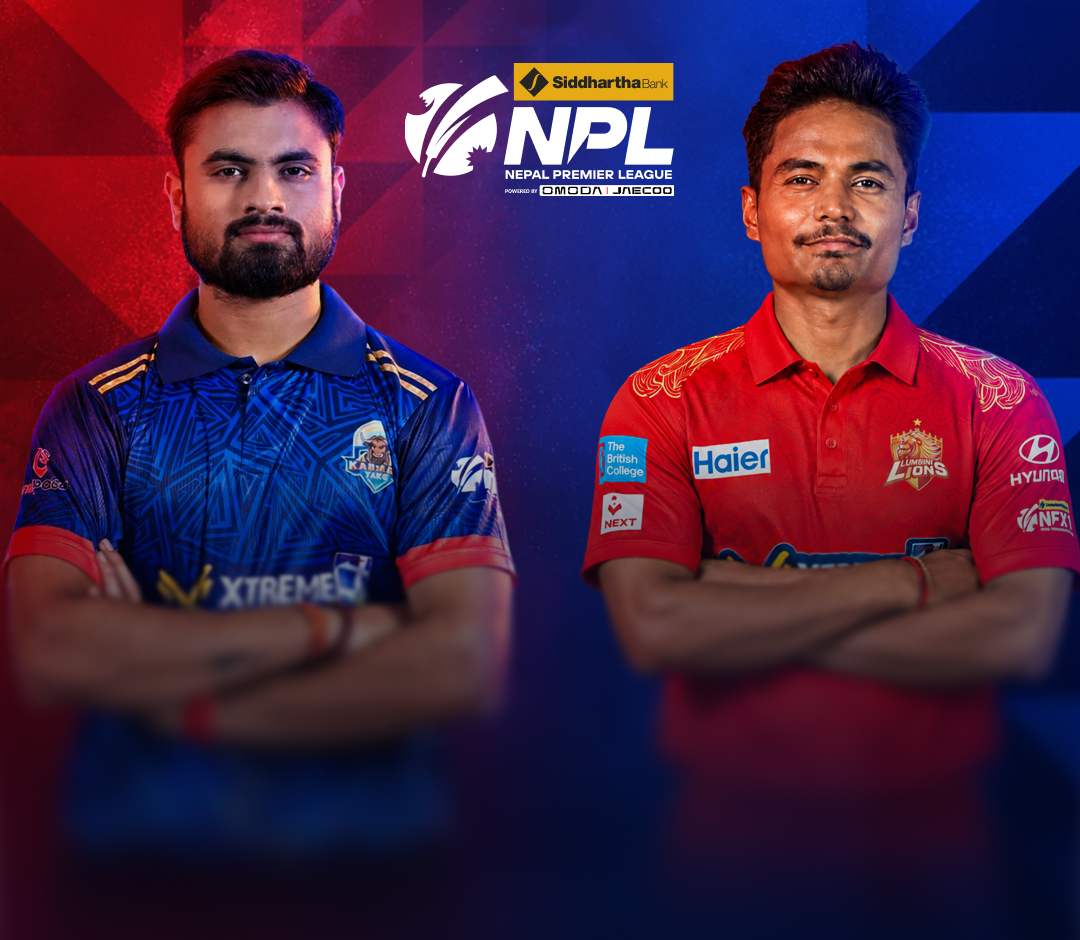 Match 23 of nepal premier league season 3, 2026: karnali yaks vs lumbini lions banner