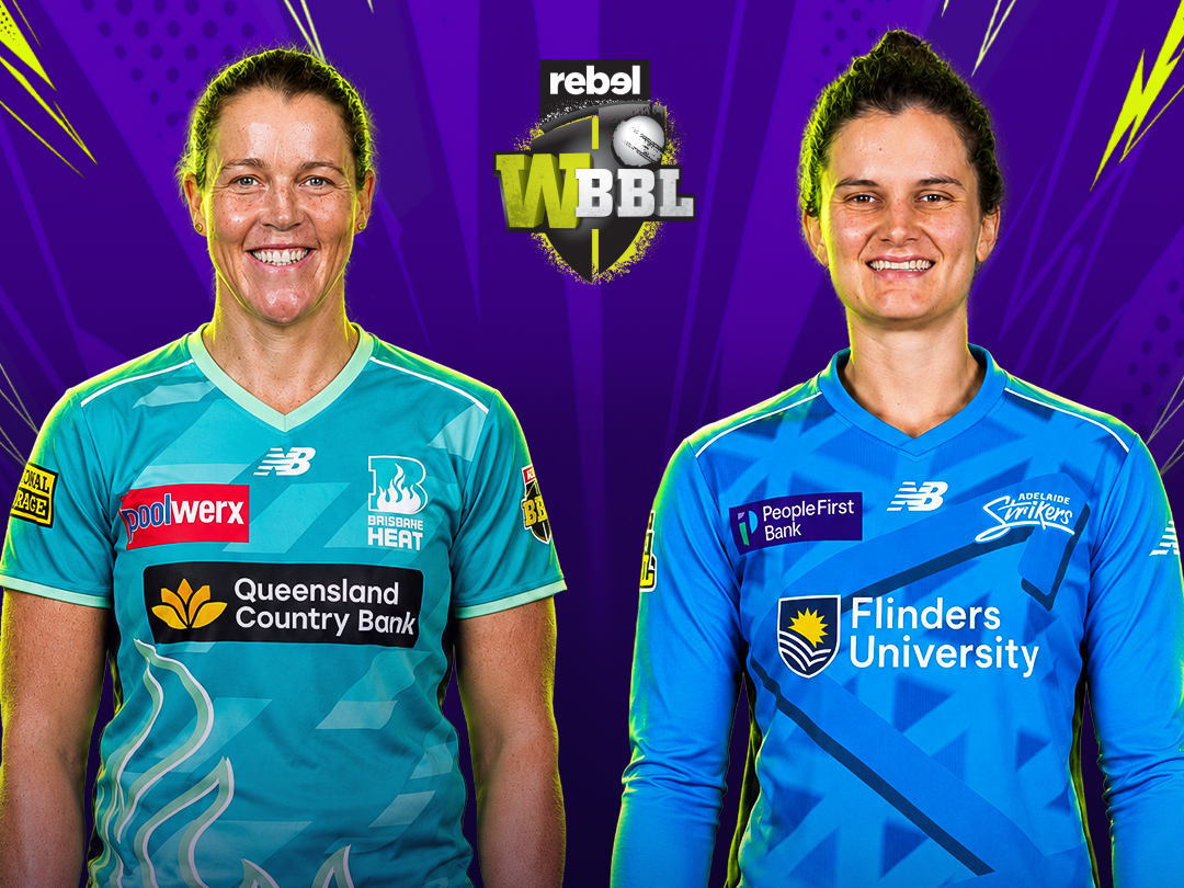 Match 31 of women's big bash league, 2026: brisbane heat women vs adelaide strikers women banner