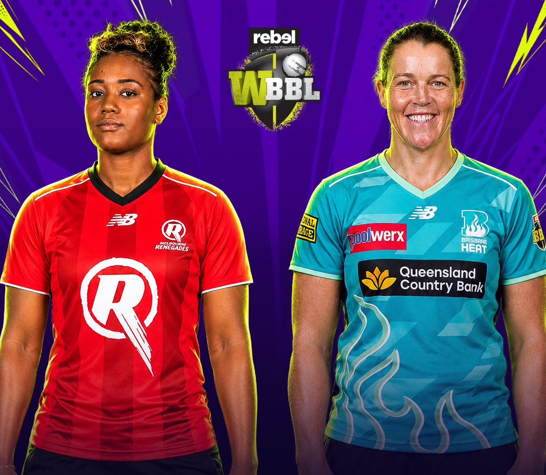 Women's big bash league, 2026 of women's big bash league, 2026: melbourne renegades women vs brisbane heat women banner