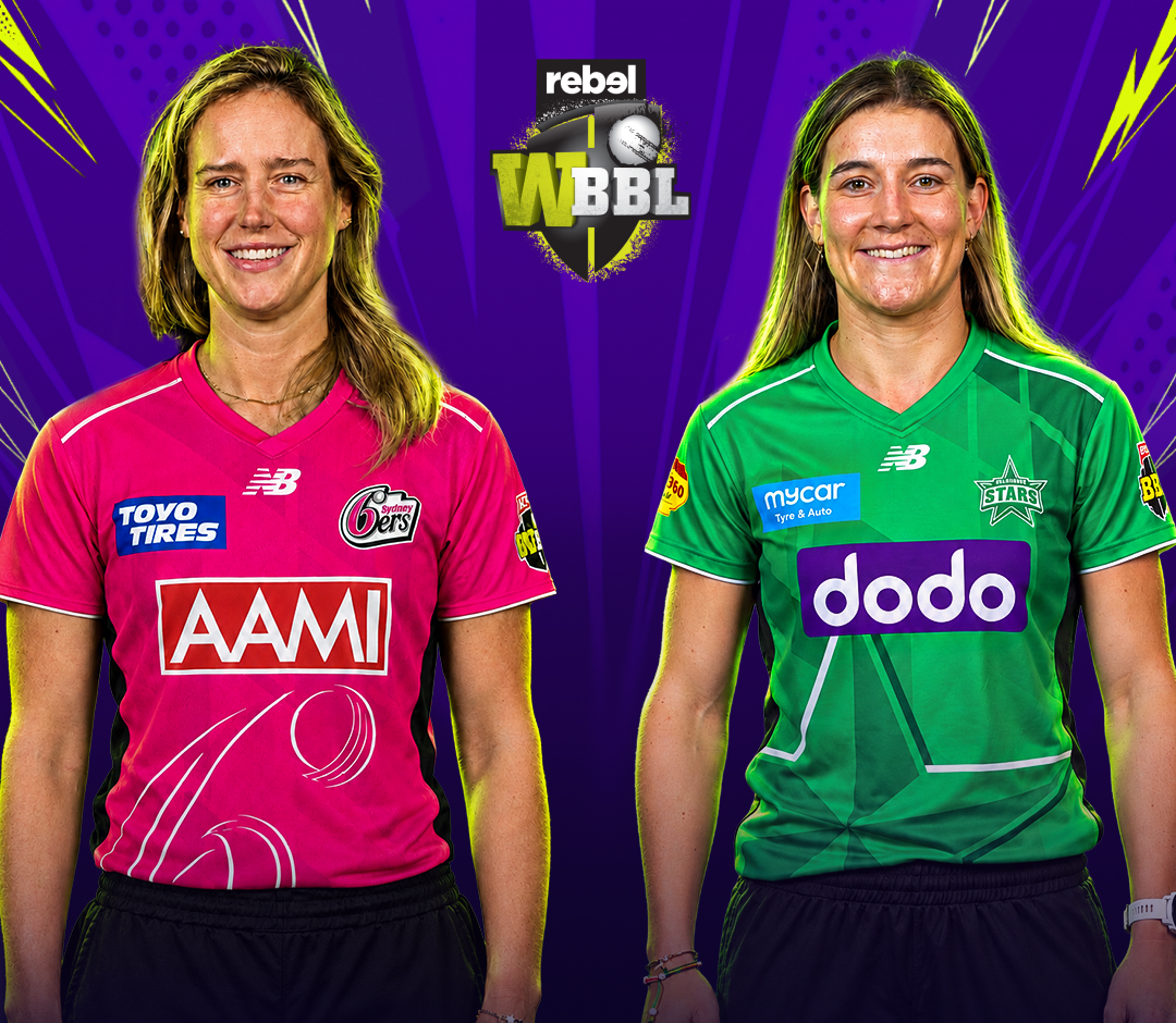 Women's big bash league, 2026 of women's big bash league, 2026: sydney sixers women vs melbourne stars women banner