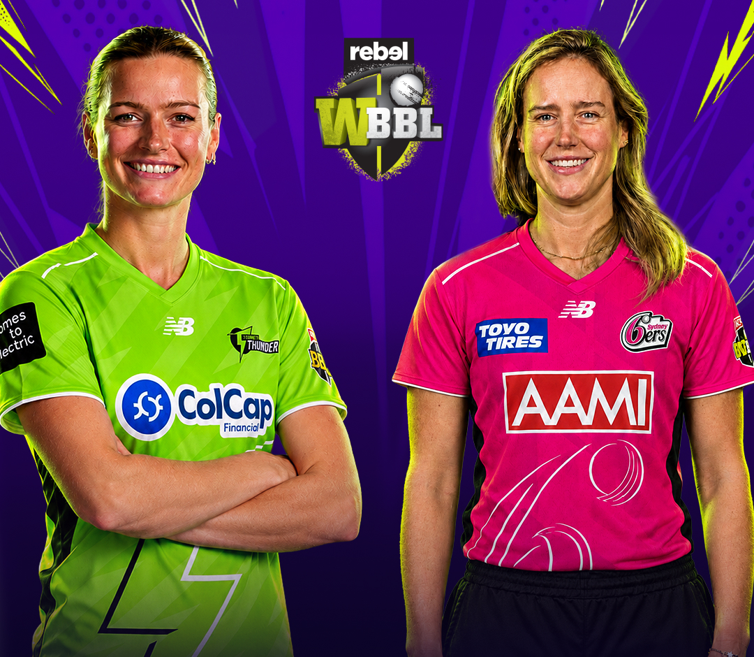 Women's big bash league, 2026 of women's big bash league, 2026: sydney thunder women vs sydney sixers women banner