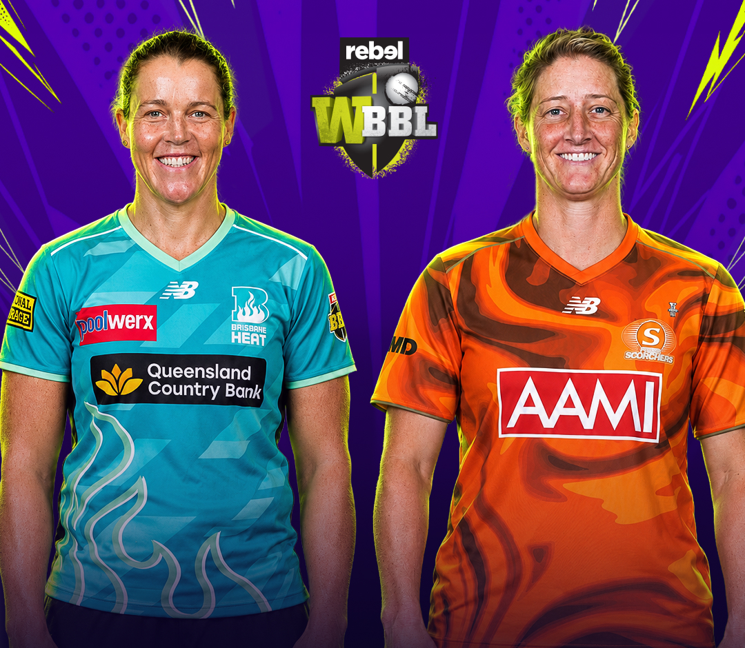 Women's big bash league, 2026 of women's big bash league, 2026: brisbane heat women vs perth scorchers women banner