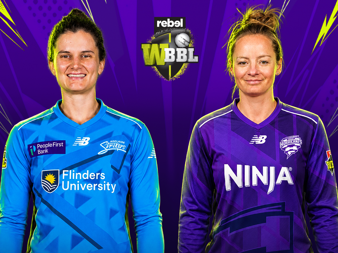 Match 40 of women's big bash league, 2026: adelaide strikers women vs hobart hurricanes women banner
