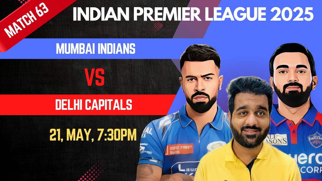 Match 63: Mumbai Indians vs Delhi Capitals | Fantasy Preview
