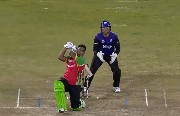 32-RUN OVER! Shimron Hetmyer punished Fabian Allen 
