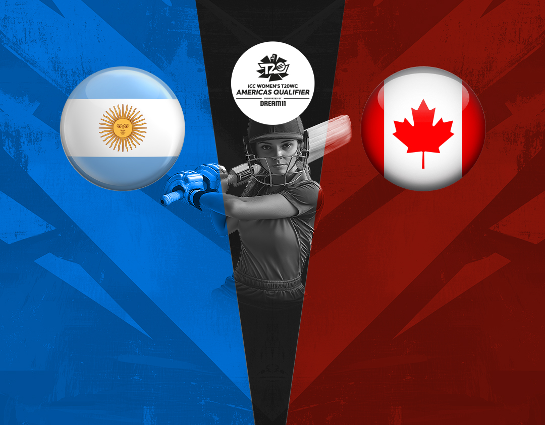 Match 4 of icc women's t20 world cup americas qualifier: argentina women vs canada women banner