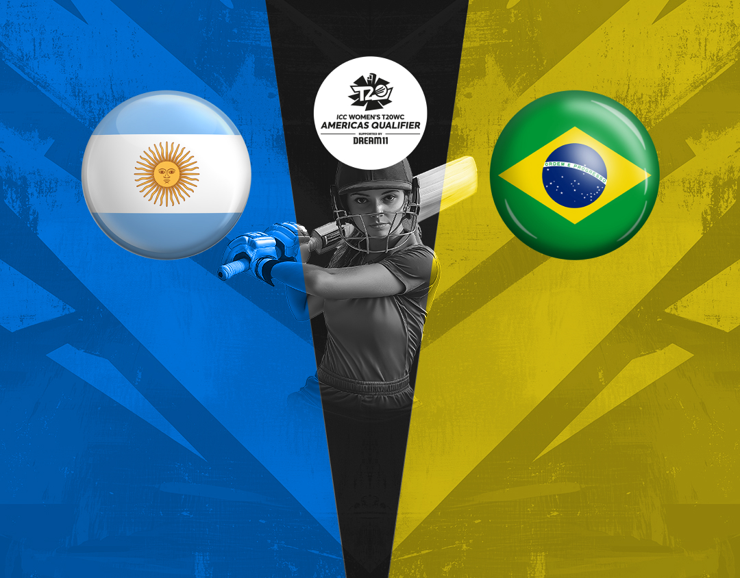 Match 6 of icc women's t20 world cup americas qualifier: argentina women vs brazil women banner