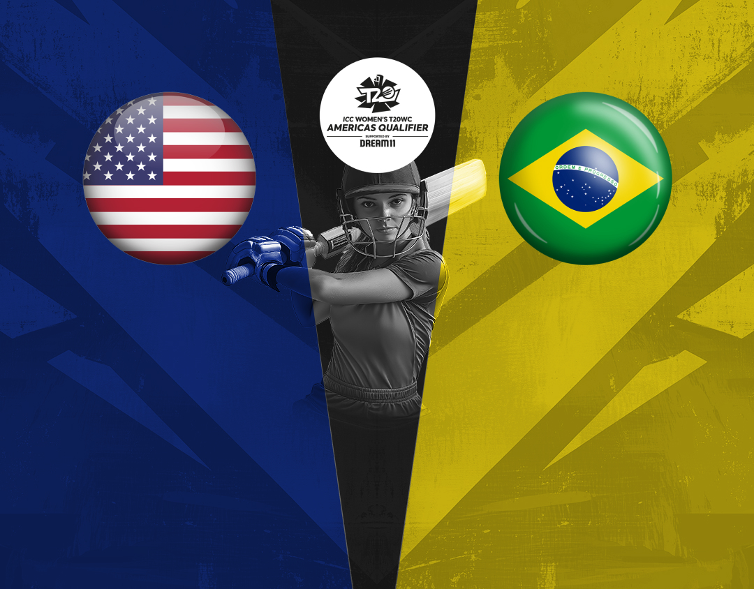 Match 10 of icc women's t20 world cup americas qualifier: usa women vs brazil women banner