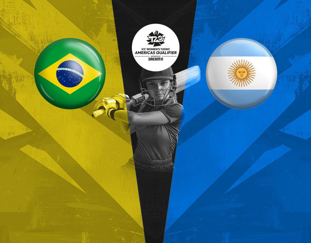 Match 11 of icc women's t20 world cup americas qualifier: brazil women vs argentina women banner