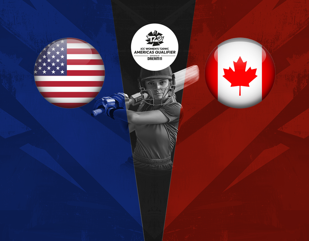 Match 12 of icc women's t20 world cup americas qualifier: usa women vs canada women banner