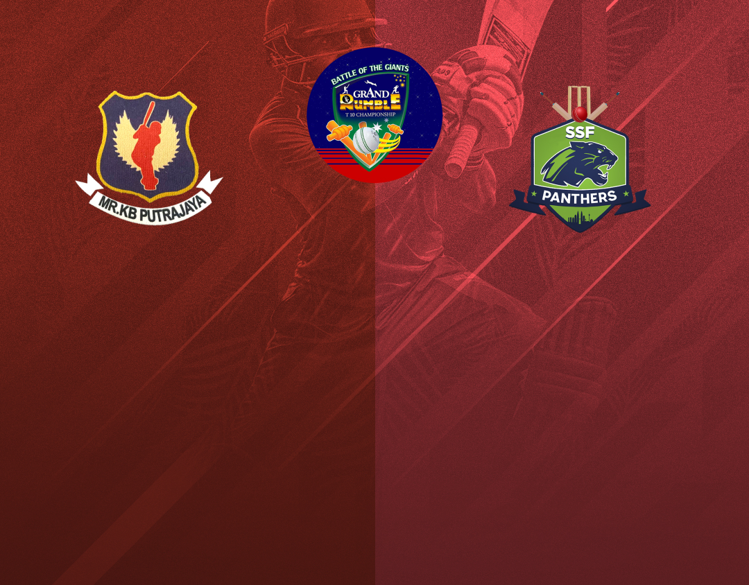 Match 15 of grand rumble t10 championship season 2: mr kb putrajaya cc vs ssf panthers banner