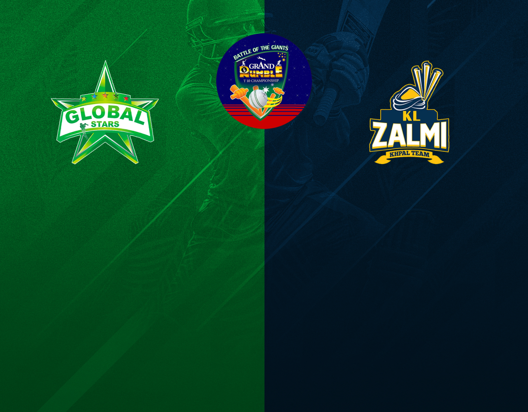 Plate final of grand rumble t10 championship season 2: global stars cc vs kl zalmi banner