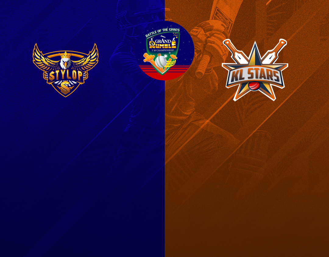 Match 4 of grand rumble t10 championship round 2, 2024: stylop golden eagles vs kl stars banner