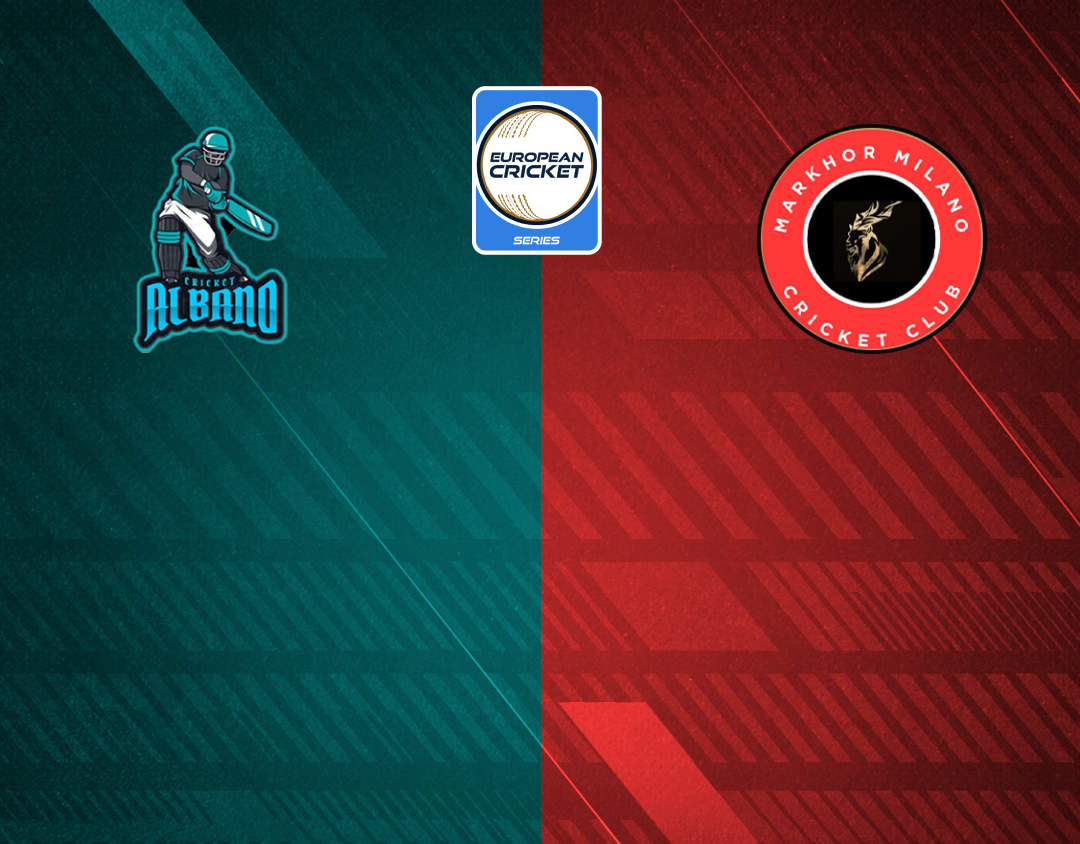 Match 3 of ecs italy, brescia, 2024: albano vs markhor milano banner