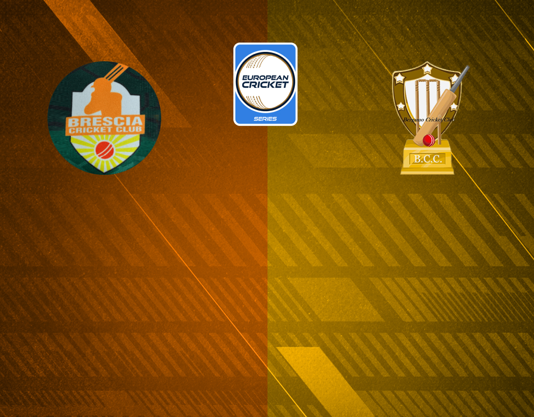 Match 4 of ecs italy, brescia, 2024: brescia cc vs bergamo cc banner