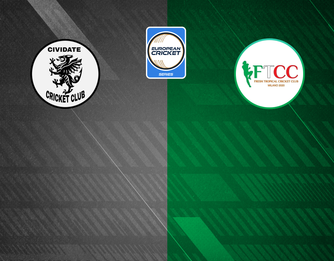 Match 10 of ecs italy, brescia, 2024: cividate vs fresh tropical banner