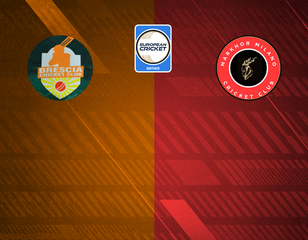 Match 13 of ecs italy, brescia, 2024: brescia cc vs markhor milano banner
