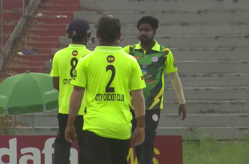 City Cricket Club beat Ankurjyoti Club by 14 runs on VJD 
