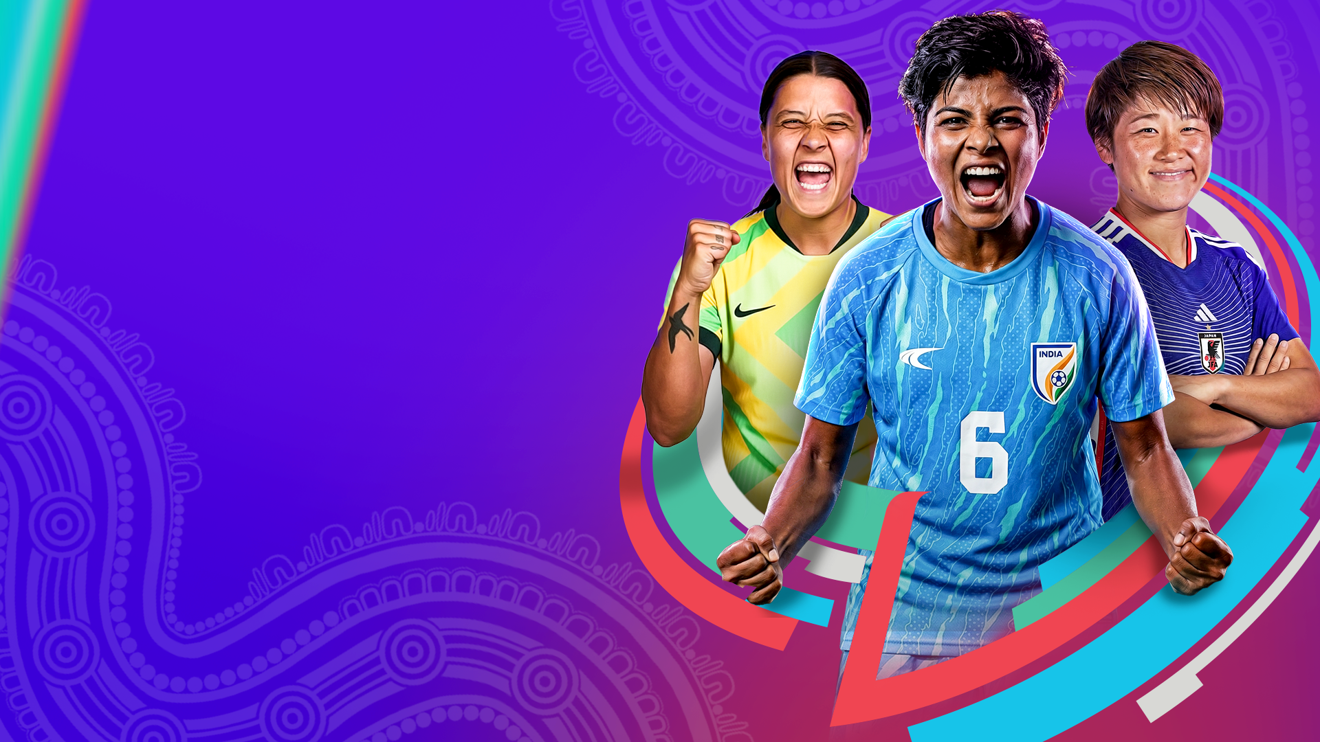 Afc women's asian cup, 2026 football banner