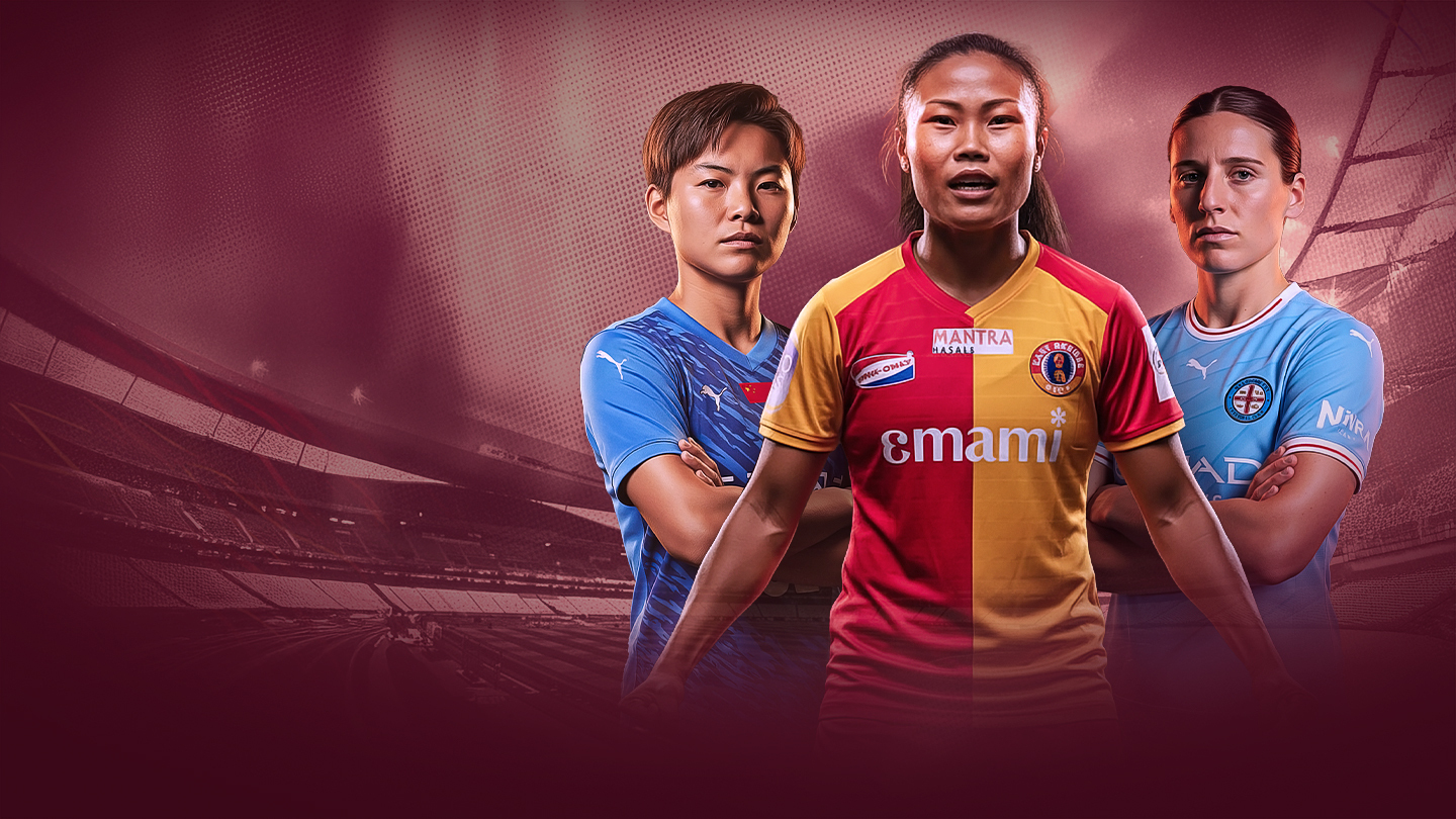 Afc women's champions league 2025-26 football banner