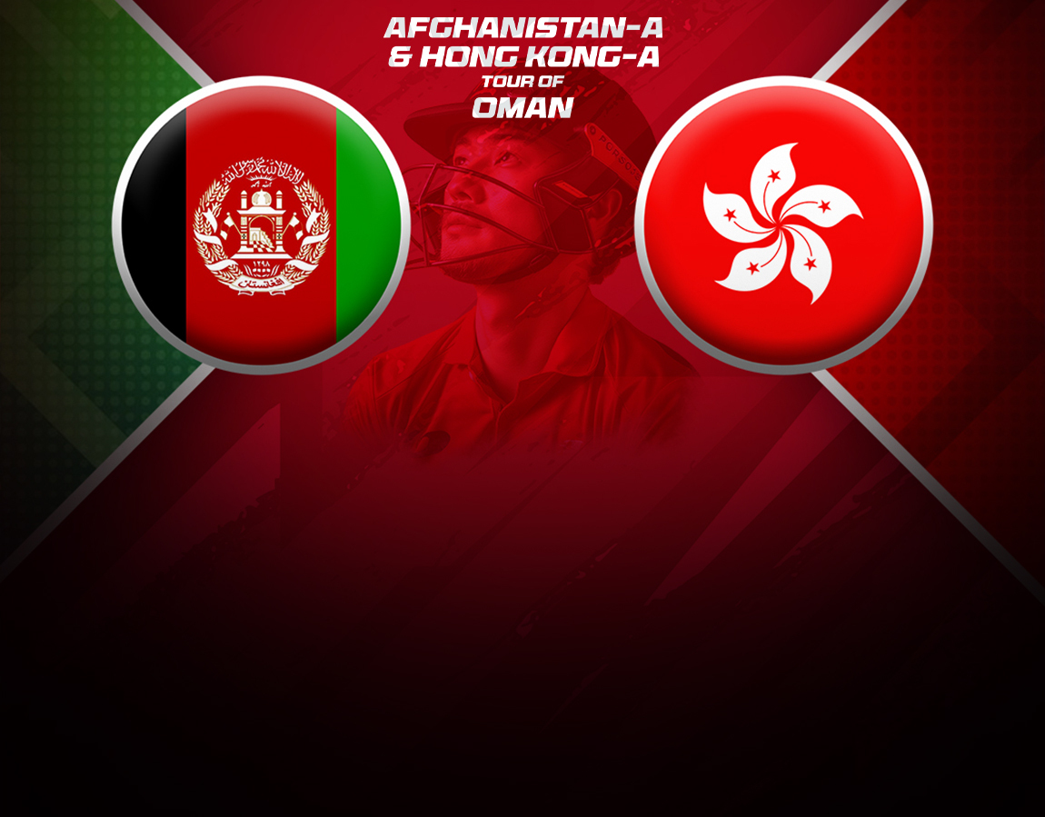 Final of afghanistan a and hong kong a tour of oman, 2024: afghanistan a vs hong kong a banner