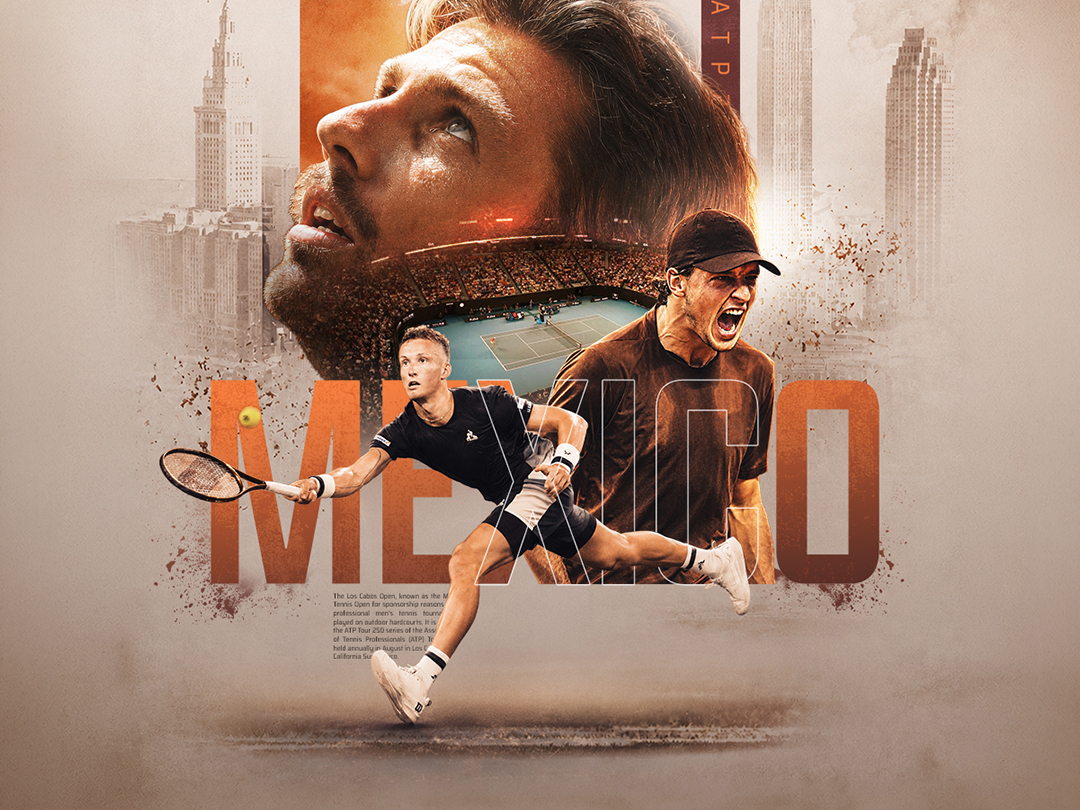 Day 1 of atp 250 - mifel tennis open by telcel oppo 2026 banner
