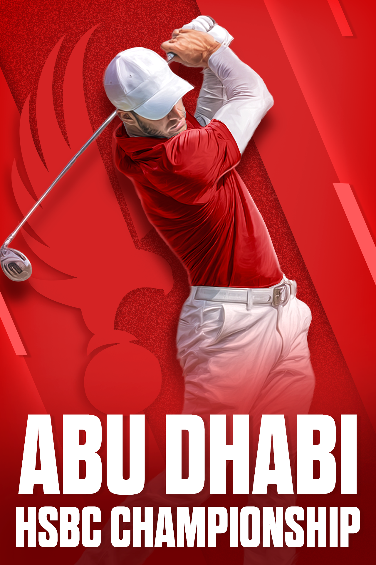 Abu dhabi hsbc championship golf vertical banner