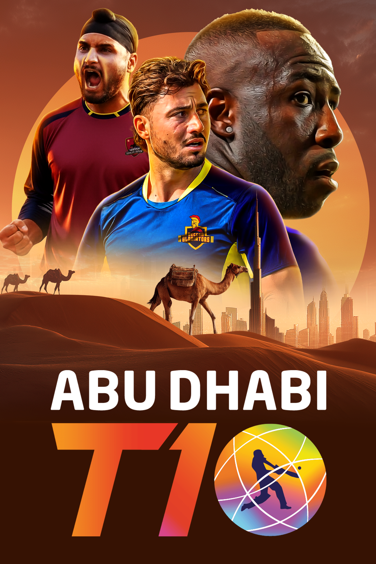 Abu dhabi t10, 2025 cricket vertical banner