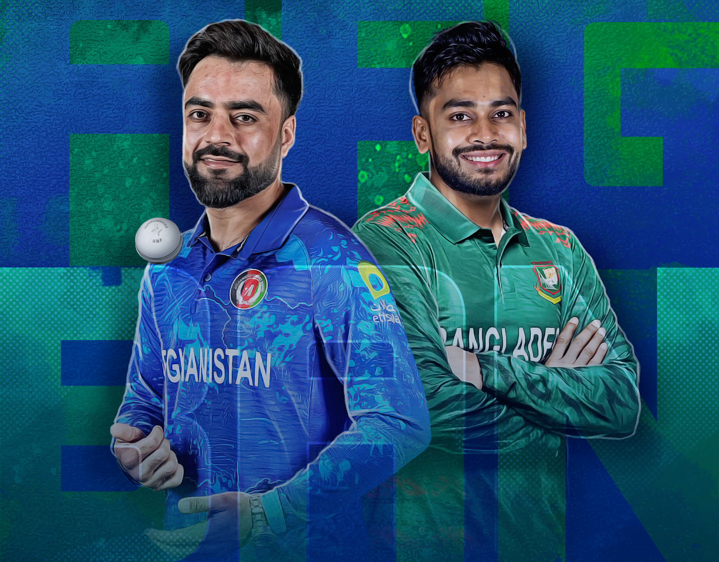 3rd odi of afghanistan vs bangladesh tour in uae, 2024: afghanistan vs bangladesh banner