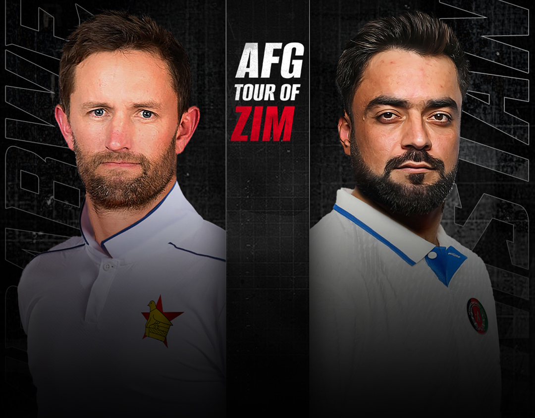 1st test of afghanistan tour of zimbabwe, 2024-25: zimbabwe vs afghanistan banner