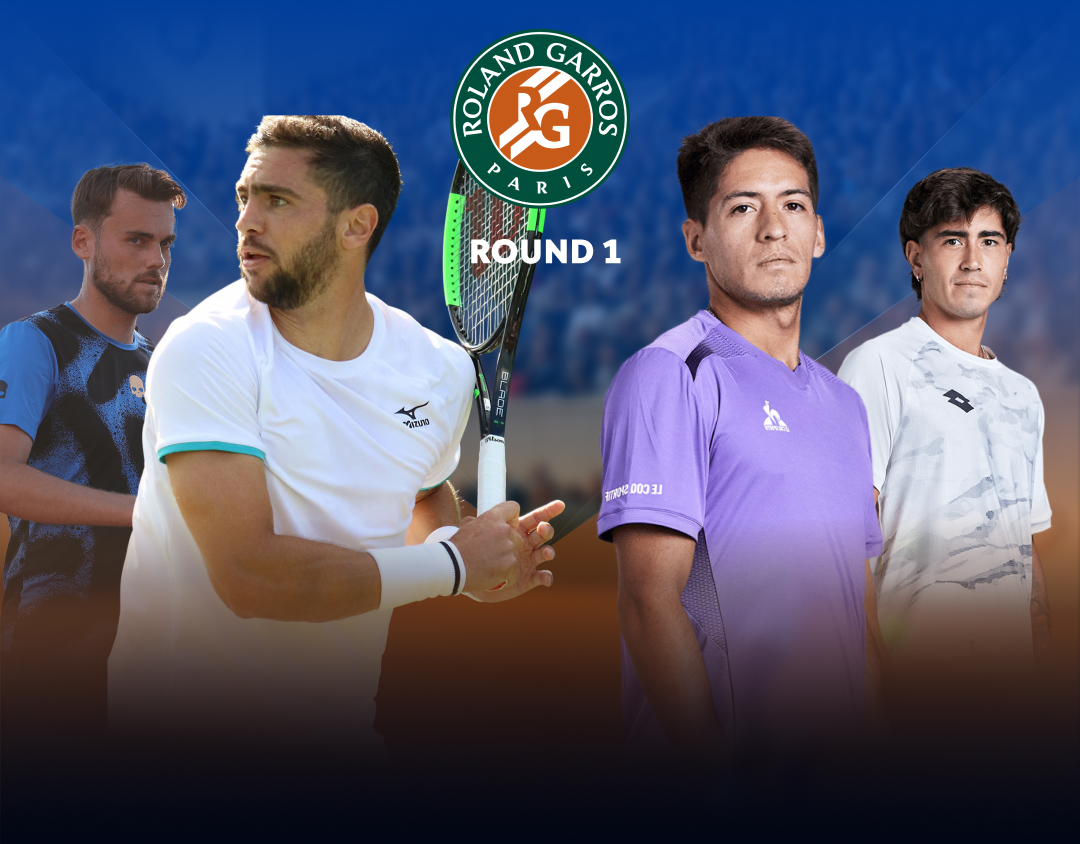 Round 1 of roland garros 2025 banner
