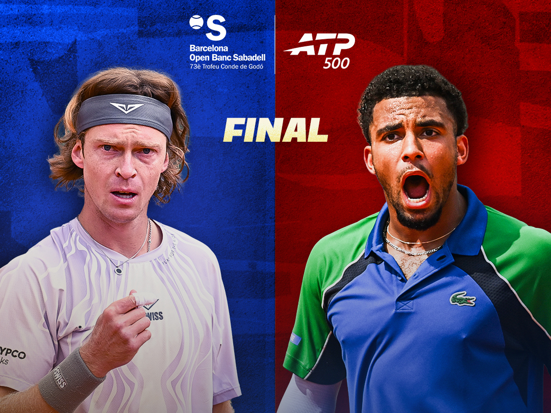 A. Rublev vs a. Fils of atp 500 - barcelona open banc sabadell 2026 banner