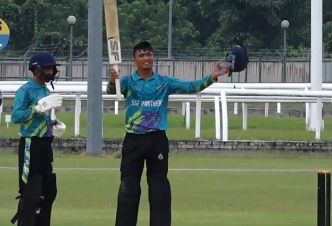 SSF Panthers, Malaysia vs SNK Lions, Malaysia: Arslan Shabir's 101* off 30