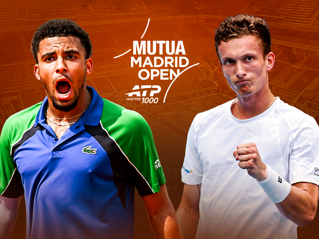 Fils vs lehecka of atp masters mutua madrid open 2026 banner