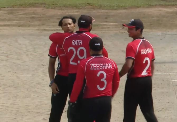 Malaysia beat Hong Kong, China by 7 wickets | Match 7